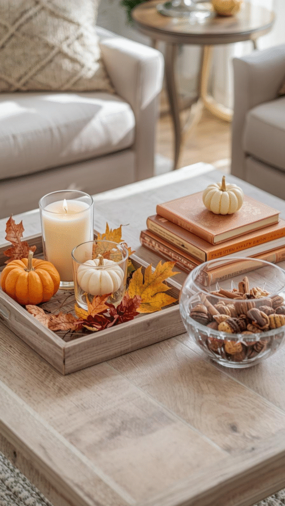 Coffee Table Fall Styling Ideas