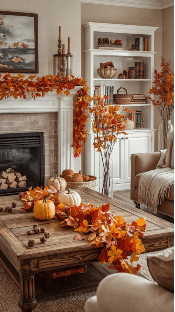 Fall Leaf Garland and Natural Element