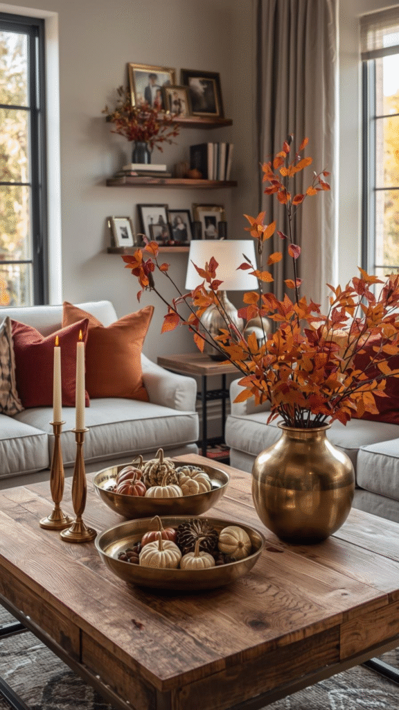 Warm Metallic Accents