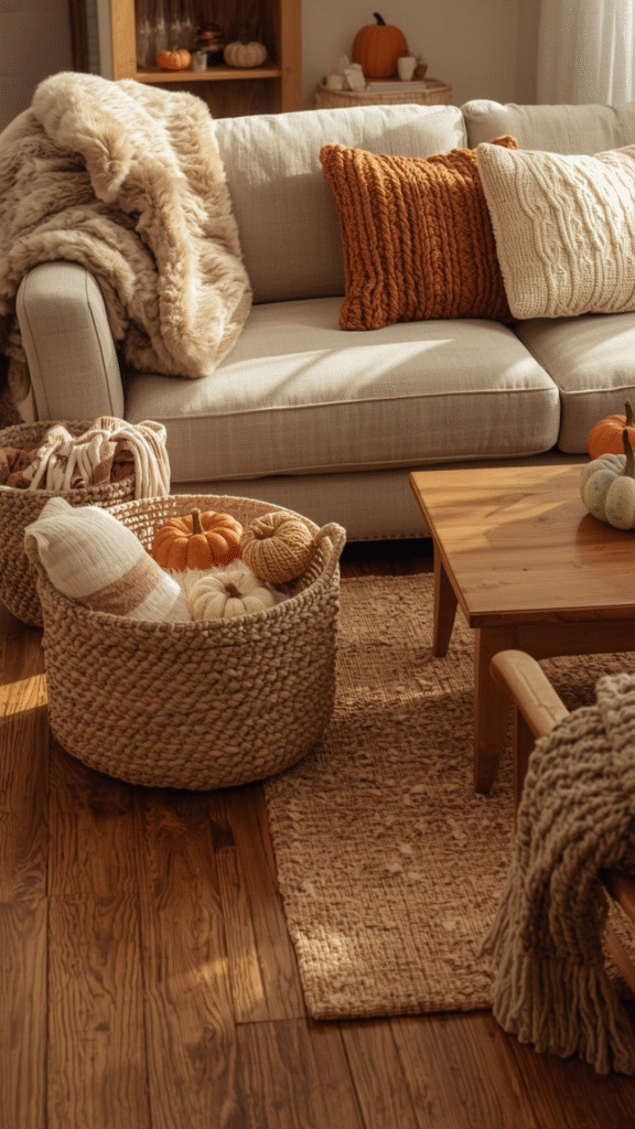 Warm Textured Fabrics and Materials

