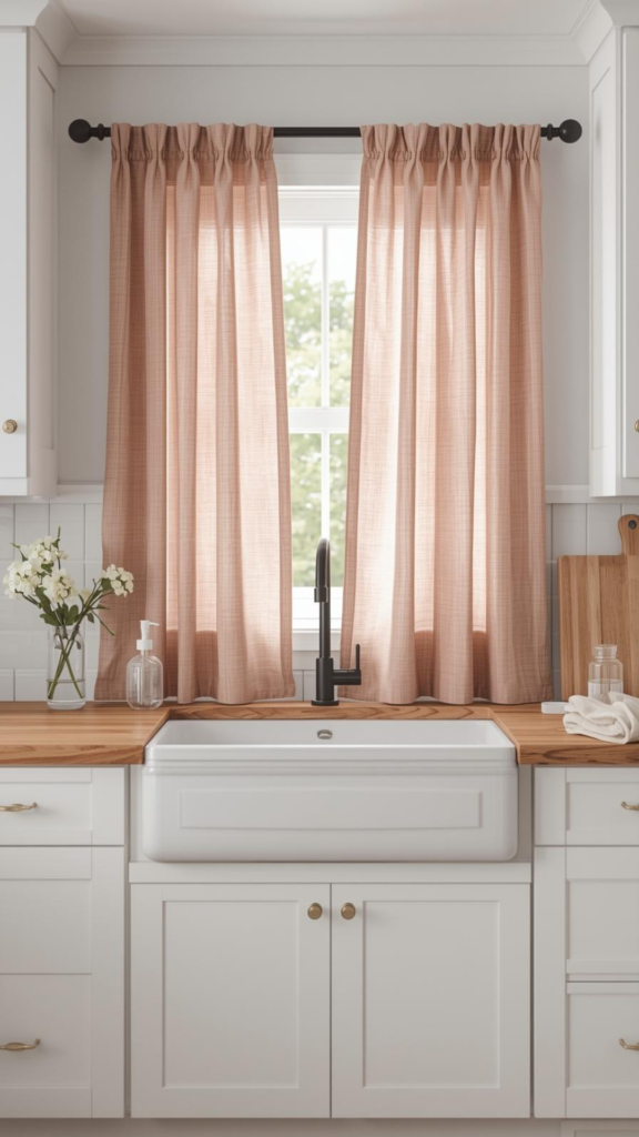 Blush Pink Curtains for a Soft Touch