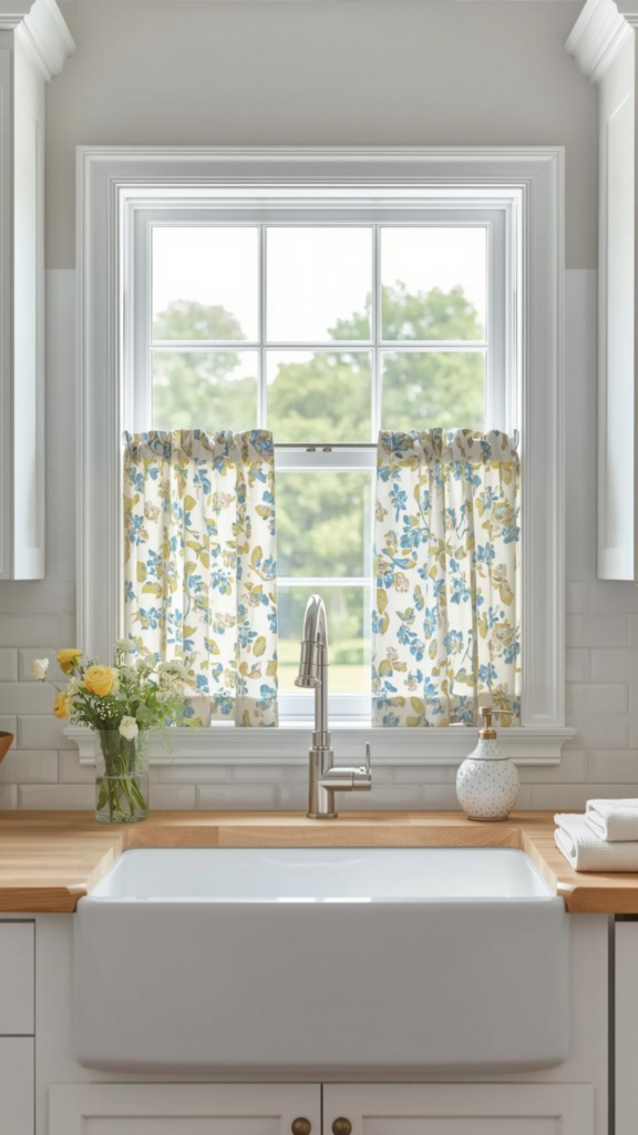 Floral Café Curtains