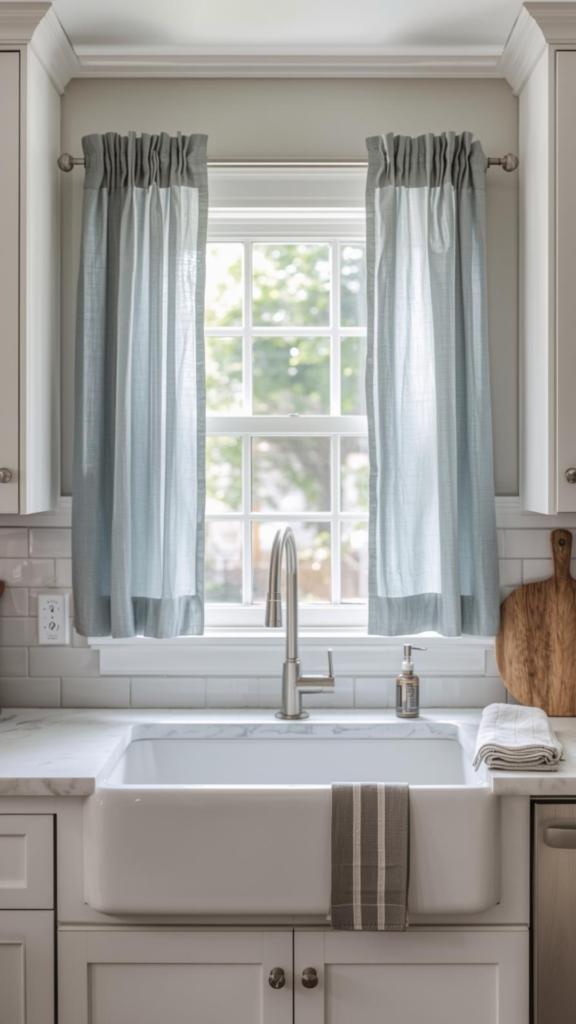 Light Blue Coastal Curtains