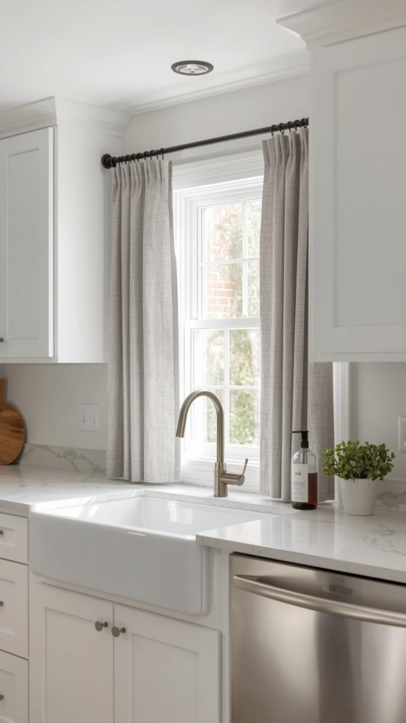 Light Gray Minimal Curtains