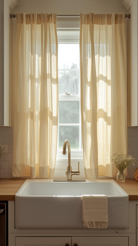 Soft Yellow Curtains for a Sunny Feel