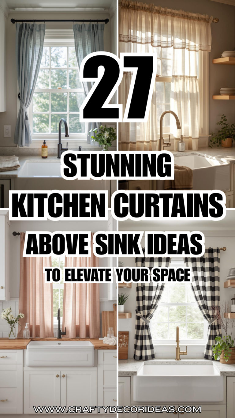 Kitchen Curtains Above Sink